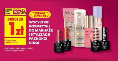 Kosmetyki do makijażu i stylizacji paznokci NUQI  promocja w Biedronka