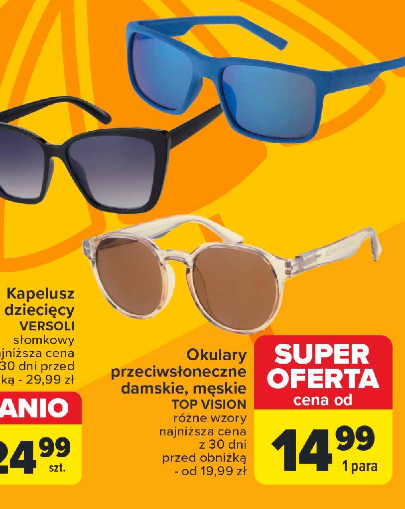 Okulary przeciwsłoneczne damskie TOP VISION promocja