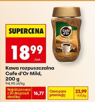 Kawa rozpuszczalna Cafe d'Or Mild, 200 g promocja w Biedronka