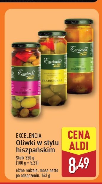 Oliwki w stylu campero Excelencia promocja w Aldi