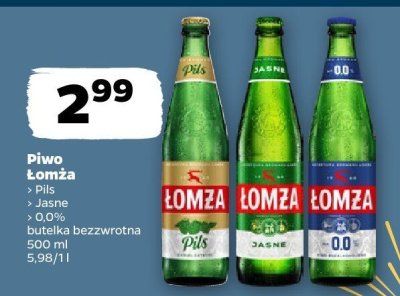 Piwo Łomża Jasne promocja w Netto