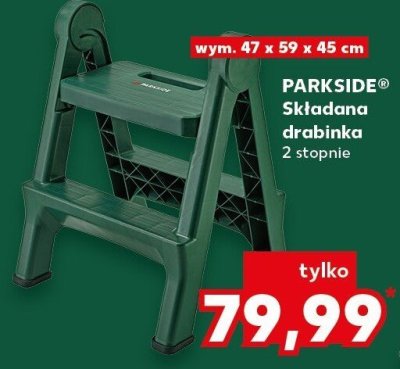 Składana drabinka 2 stopnie promocja w Kaufland