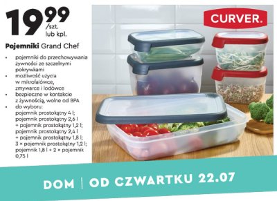 Zestaw pojemników 1.2 l Curver promocja