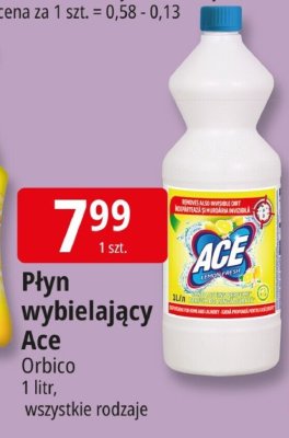 Płyn wybielający Ace promocja w Leclerc