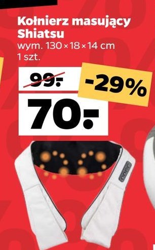 Ko艂nierz masuj膮cy shiatsu z podgrzewaniem promocja