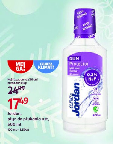 Płyn do płukania ust gum protector Jordan clinic promocja w Rossmann