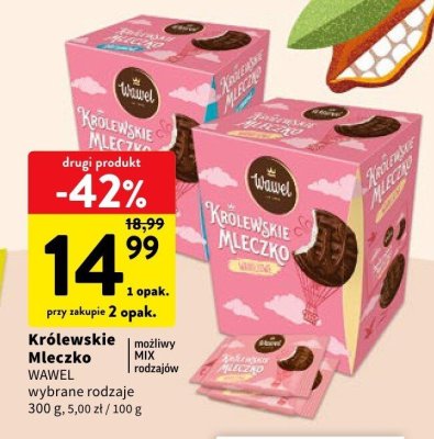 Królewskie Mleczko Wawel wybrane rodzaje promocja w Intermarche