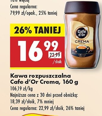 Kawa Cafe d'or crema promocja