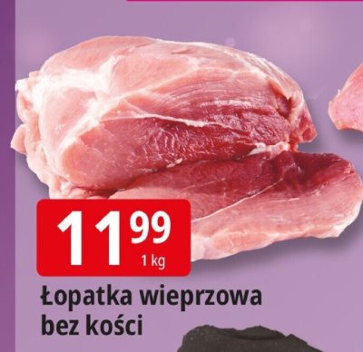 Łopatka wieprzowa bez kości promocja w Leclerc