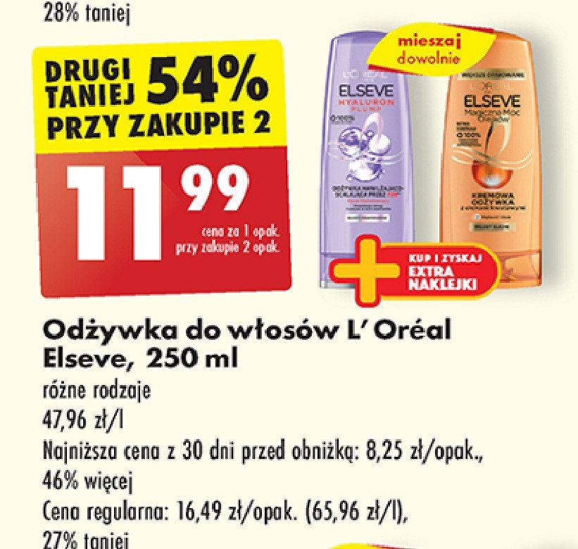 Odżywka do włosów L'oreal elseve hyaluron plump promocja