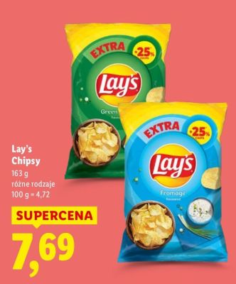 Chipsy Lay's 163 g różne rodzaje promocja w Lidl