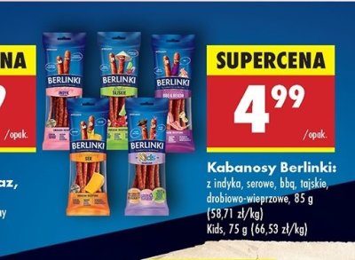 Kabanosy z indyka Morliny berlinki promocja