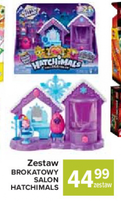 Zestaw salon brokatowy + 2 figurki Hatchimals promocja