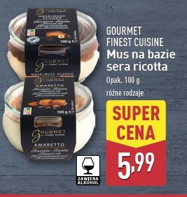 Mus na bazie sera ricotta amaretto Gourmet finest cuisine promocja