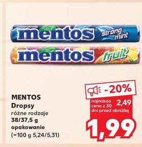 Dropsy fruit Mentos classic promocja