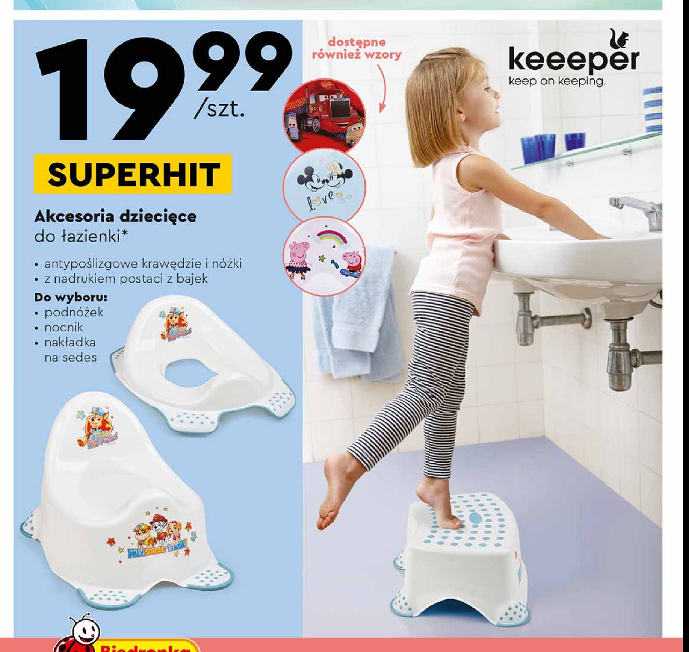 Nak艂adka na sedes myszka minnie i mickey Keeeper promocja
