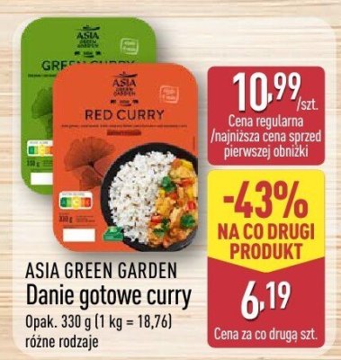 Danie gotowe curry, różne rodzaje promocja w Aldi