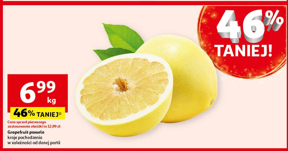 Grapefruit pomelo promocja w Auchan