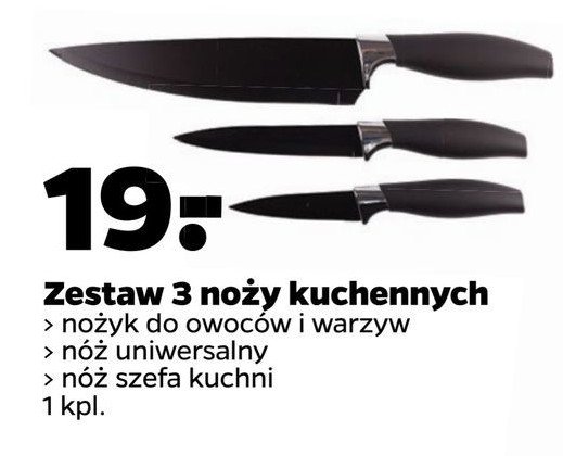 Zestaw 3 noży promocja w Aldi