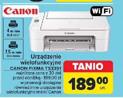 Urządzenie wielofunkcyjne ts3351 Canon promocja w Carrefour Market