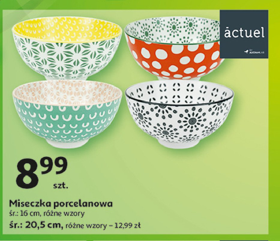 Miseczka porcelanowa 16 cm Actuel promocja w Auchan