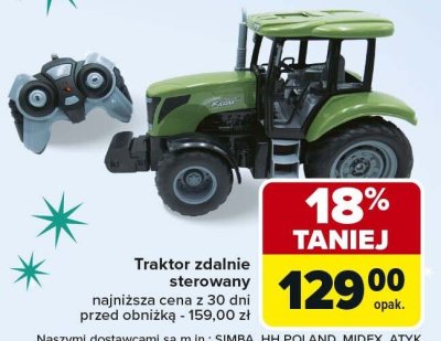 Traktor zdalnie sterowany promocja w Carrefour