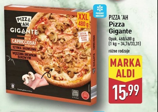 Pizza capriciosa PIZZ'AH promocja