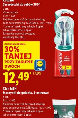 Szczoteczki do zębów 360° Colgate promocja w Lidl