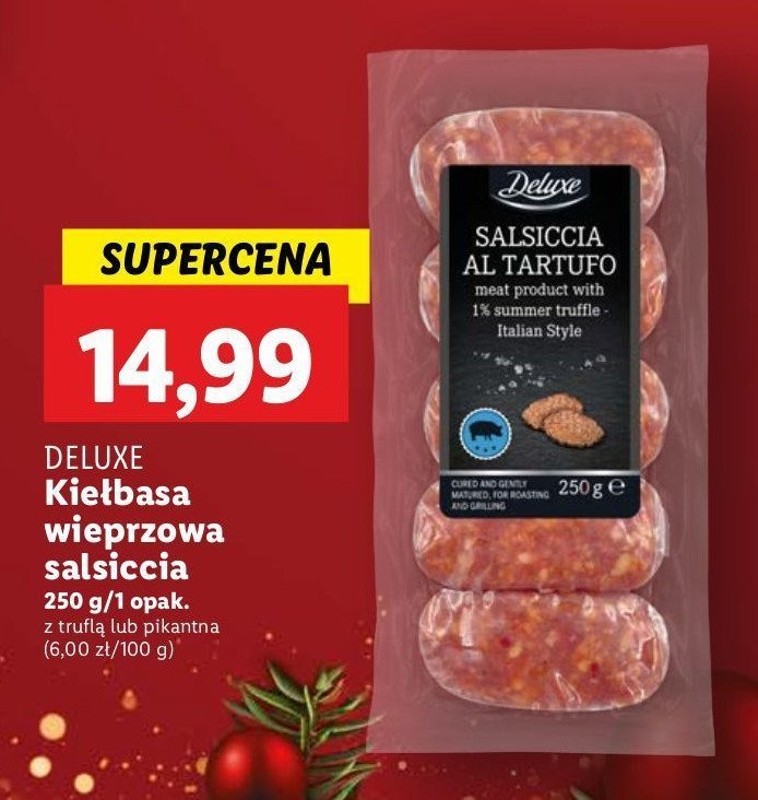 Kiełbasa salsiccia Deluxe promocja