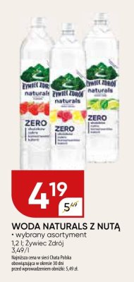 Woda Naturals z nutą Żywiec Zdrój promocja w Chata Polska