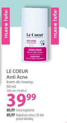 Krem do twarzy Anti Acne promocja w Hebe
