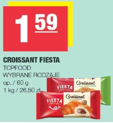 Croissant fiesta TOP FOOD wybrane rodzaje promocja w SPAR
