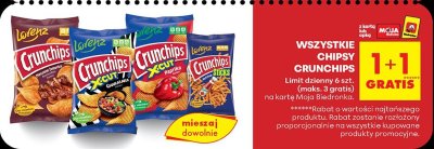 Chipsy Crunchips Lorenz różne rodzaje promocja w Biedronka