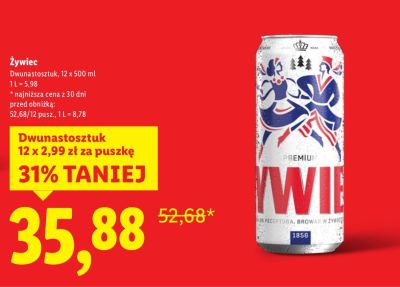 Piwo Żywiec Dwunastosztuk promocja w Lidl