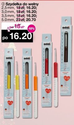 Szydełko do wełny addi 5.0mm promocja w Woolworth