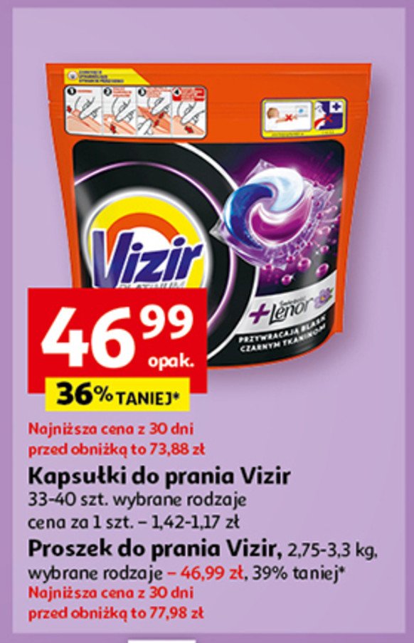 Proszek do prania scent touch +lenor Vizir promocja