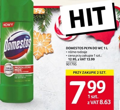 Domestos płyn do WC 1 l promocja w Selgros