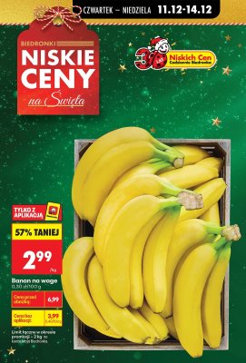 Banan na wagę promocja w Biedronka