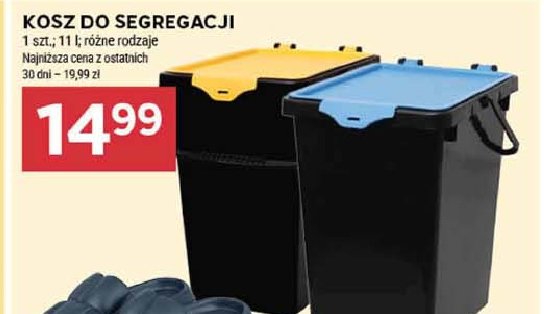 Kosz do segregacji pucuś 11 l żółty promocja