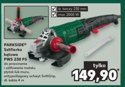 Szlifierka kątowa pws 230 Parkside promocja