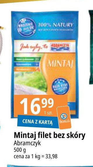 Mintaj filet bez skory Abramczyk promocja