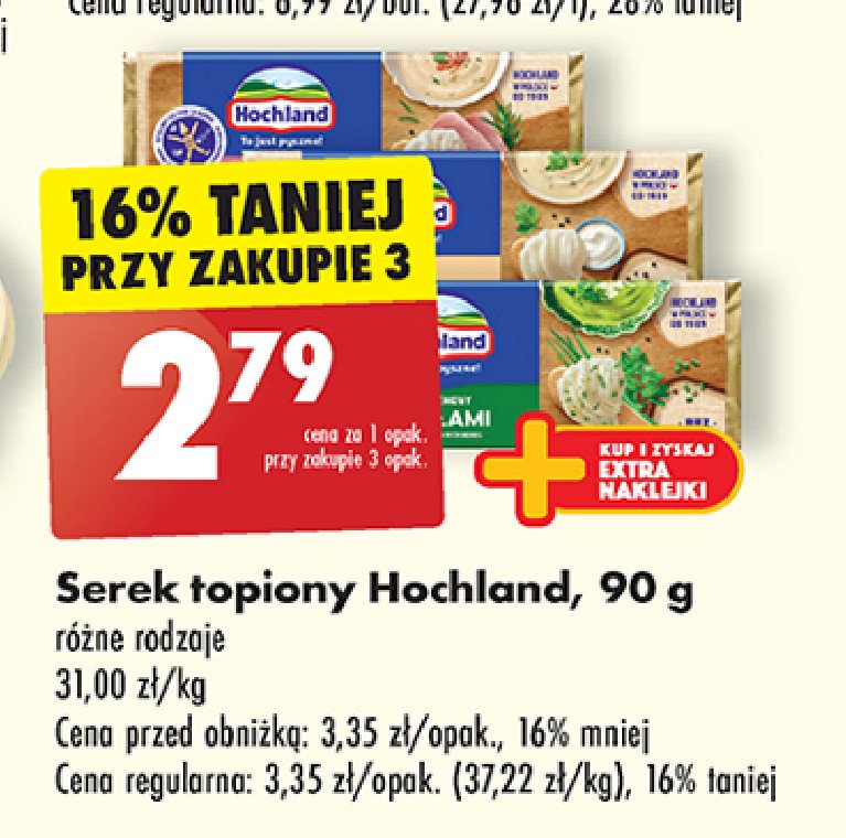 Ser topiony ze szczypiorkiem Hochland promocja