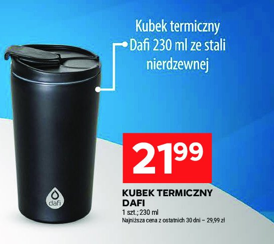 Kubek termiczny 230 ml Dafi promocja w Stokrotka