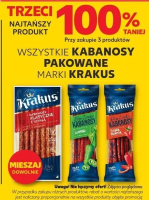 Kabanosy marki Krakus promocja w Kaufland