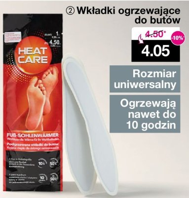 Wkładki ogrzewające do butów promocja w Woolworth
