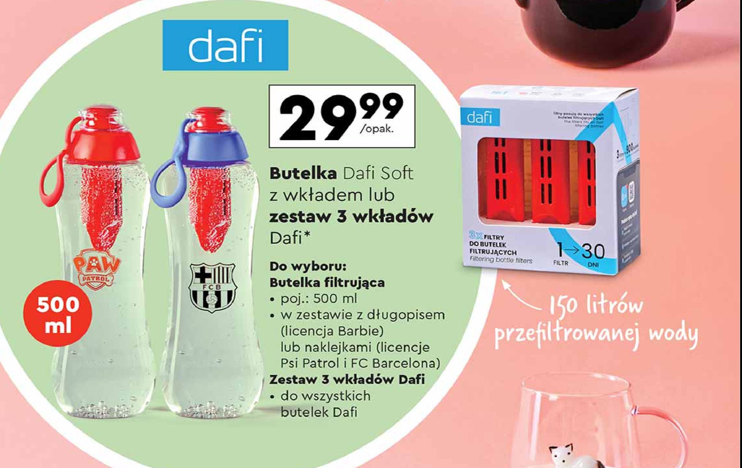Wkład do butelki soft i solid Dafi promocja