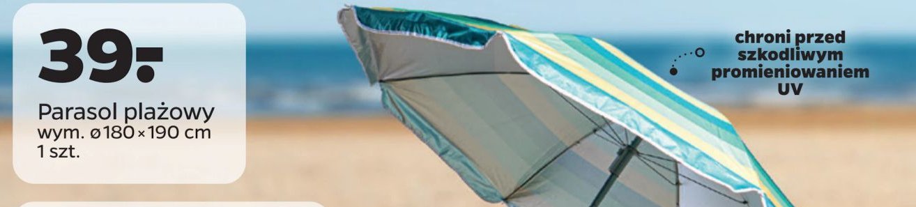 Parasol plażowy 180 cm promocja