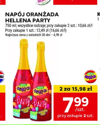 Oranżada party Hellena oranżada promocja