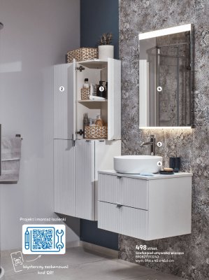 Szafka łazienkowa pod umywalkę wisząca promocja w Castorama