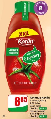 Ketchup Łagodny promocja w Dino